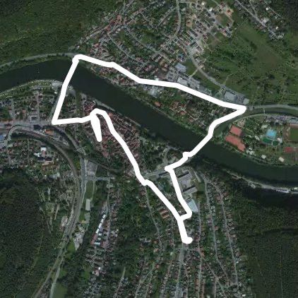 Kleingemünd Walk walking route map in Neckargemünd