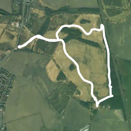 Viridor wood dog walk walking route map in Abram