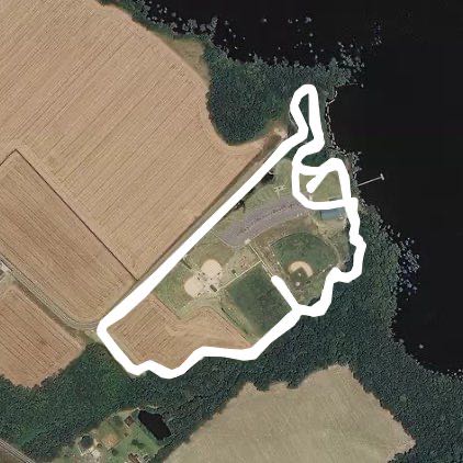 Hertford Rec. Center walking route map in Hertford