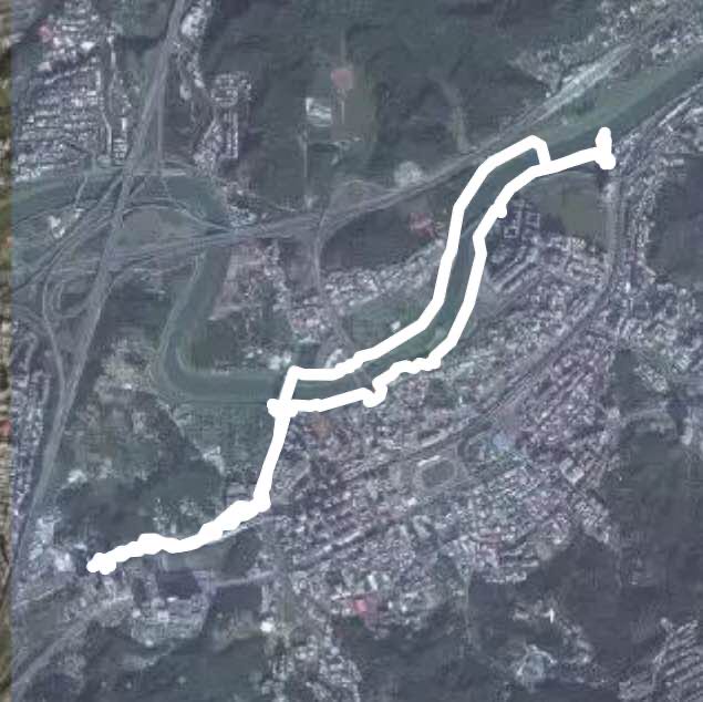 走河堤到汐科站.建材行