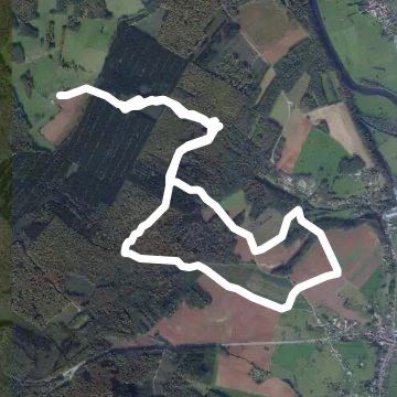 The works by the bateniere walking route map in Port-sur-Saône