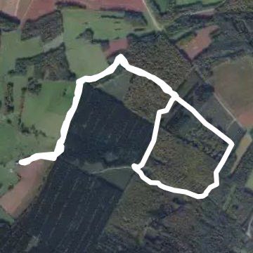 Wood loop of ecorlots walking route map in Port-sur-Saône