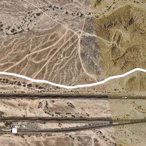 Telegraph walking route map in Wellton