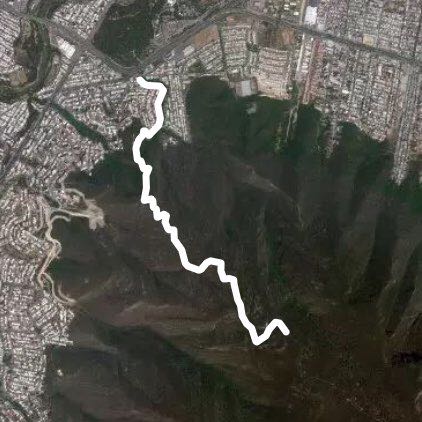 Camino al teleférico