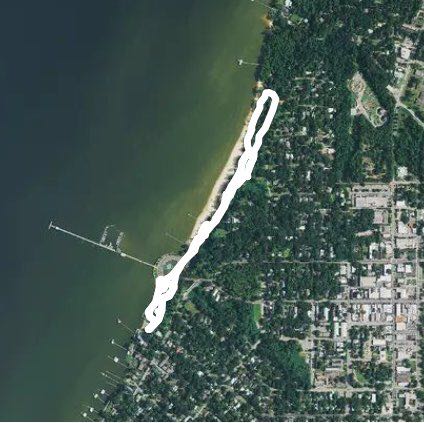 Daily Walk walking route map in Fairhope
