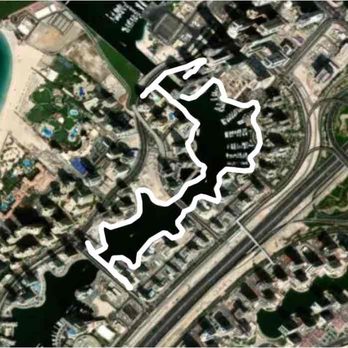 Dubai Marina 2 bridges