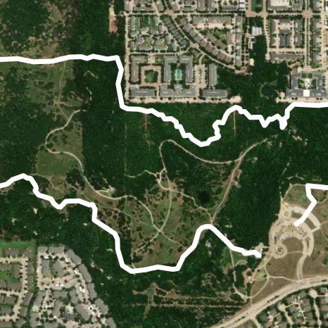 Arbor hills hiking trail