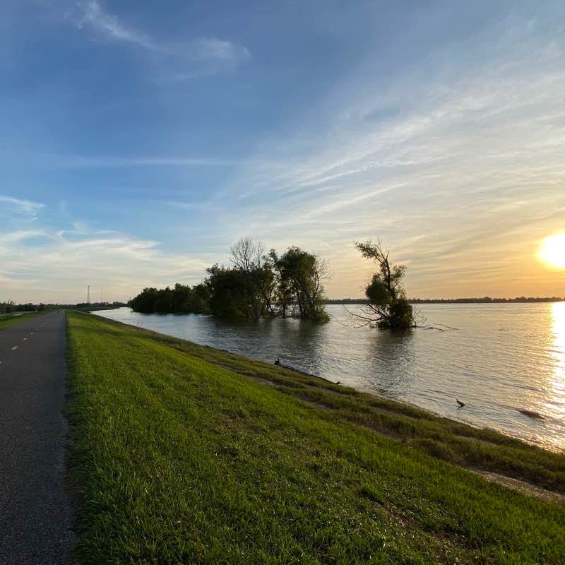 Day at the levee