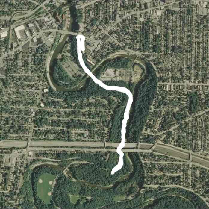 Rocky River Metroparks bike path - from Detroit Rd