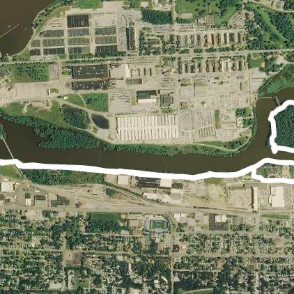 Bike path and Sylvan Island