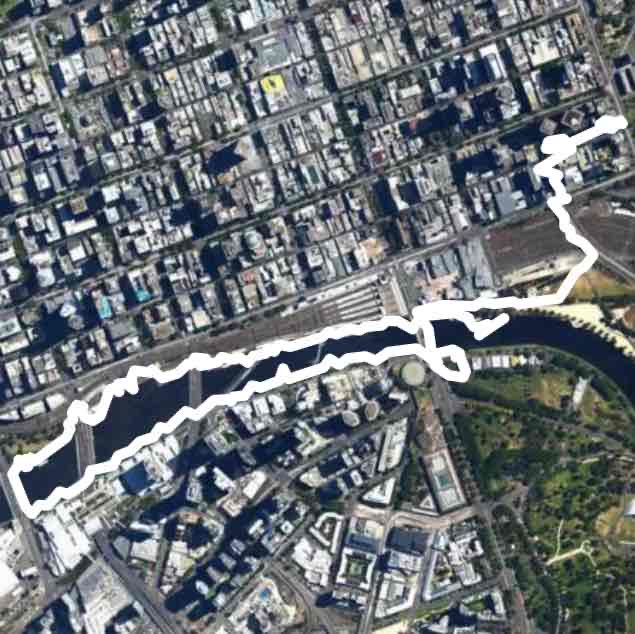 Treasury Spencer St river walk