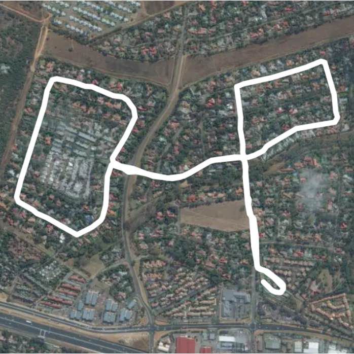 50 min walk Paulshof