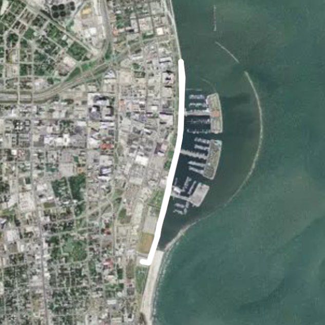 Corpus Christi seawall