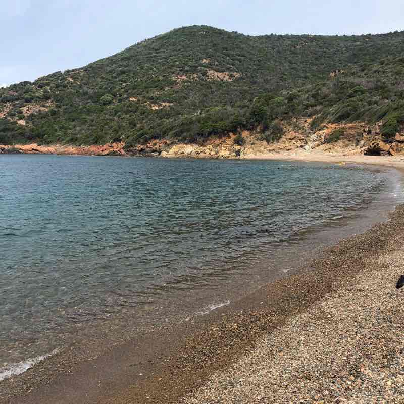 Girolata walking route map in Osani