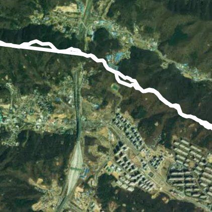 A-출발 B-하산 광교산 철탑