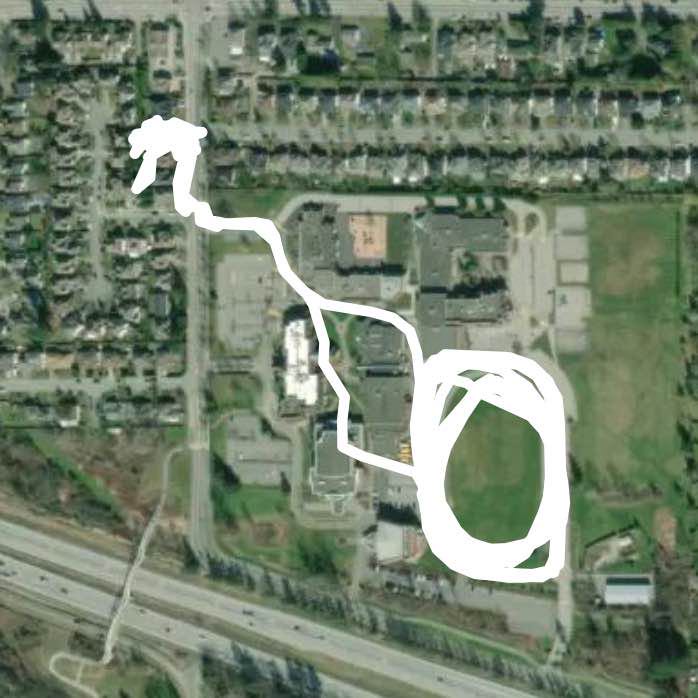 Pacific Academy Road around Track