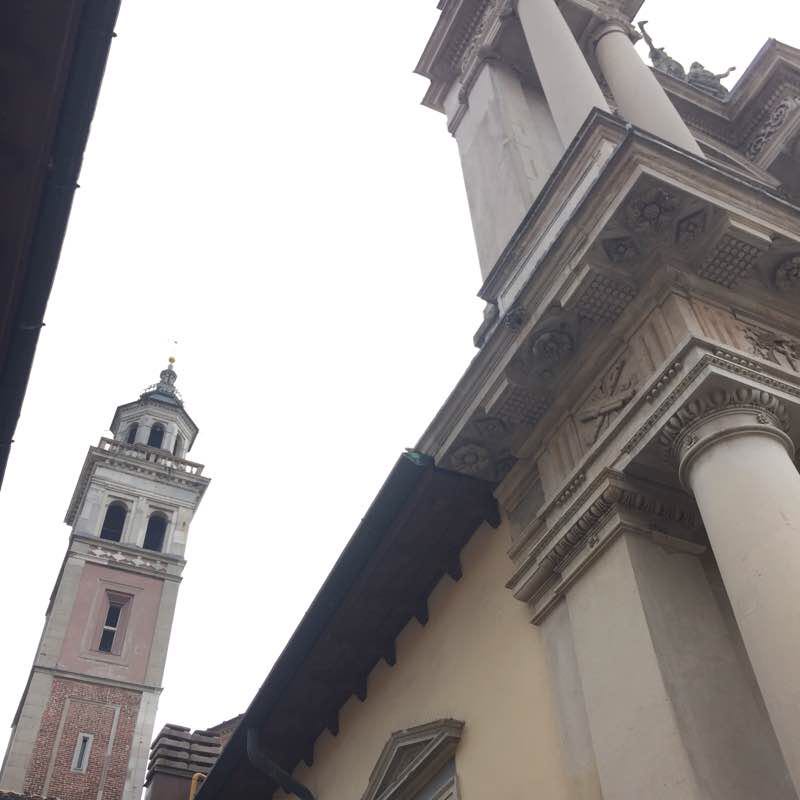 Park of Lomazzo walking route map in Saronno