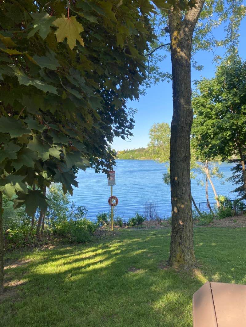 walking near me in Professor's Lake Park in winter