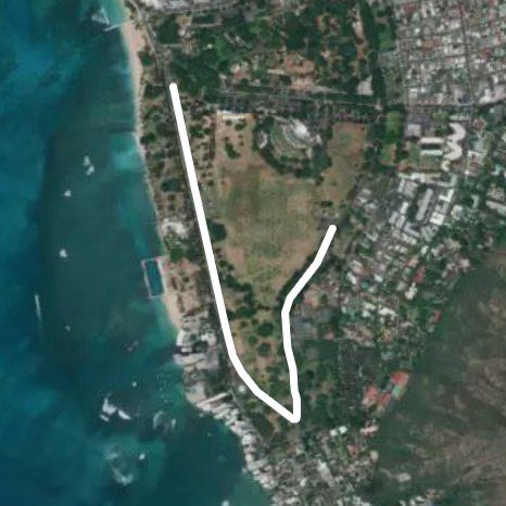 Kapiolani Park 1 mile