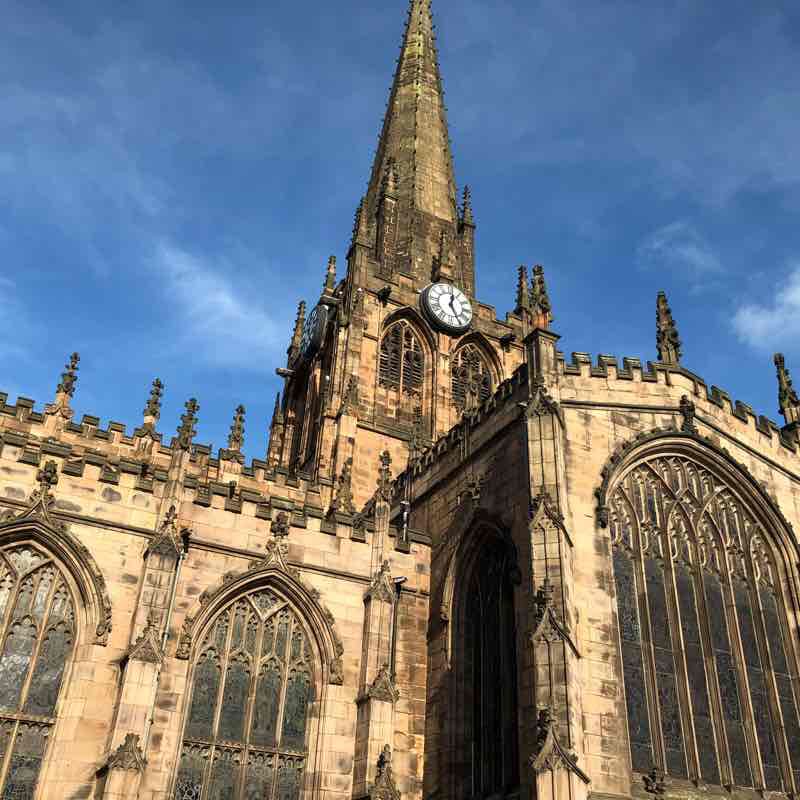 Rotherham and the Minster  walking route map in Whiston