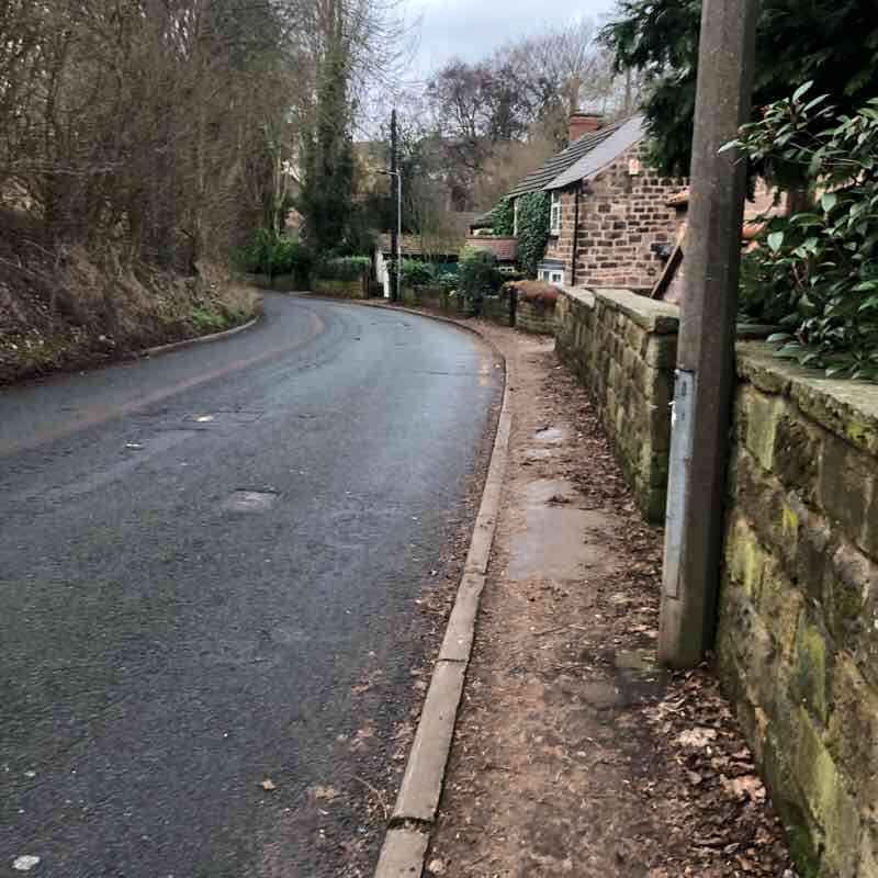 Walk around Whiston and Moorgate, Rotherham  walking route map in Whiston