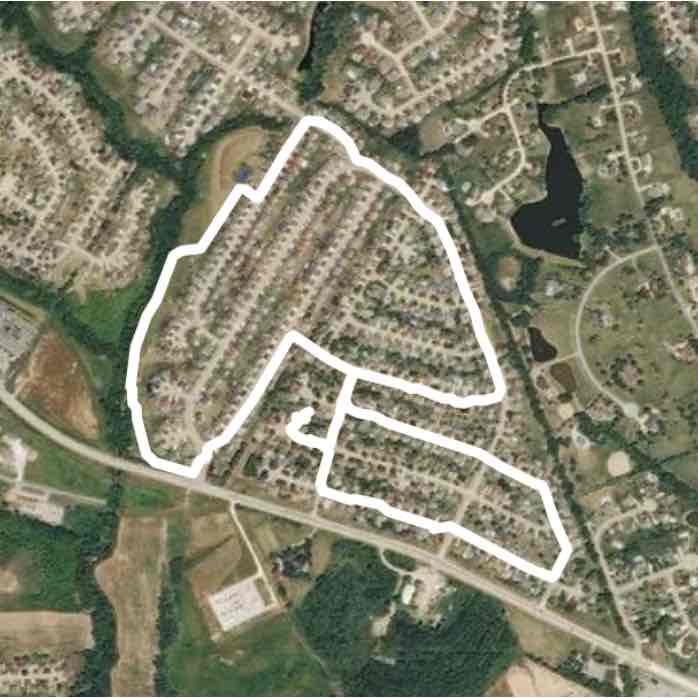 Wheatfield farm walk