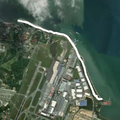 Changi beach cycling