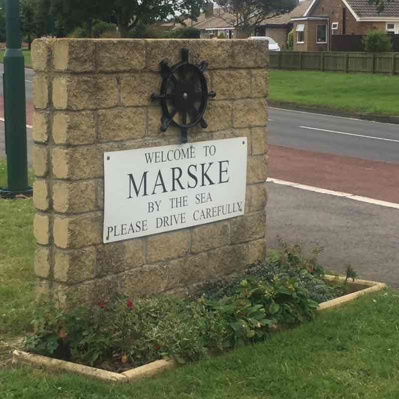Coast road walk  walking route map in Redcar