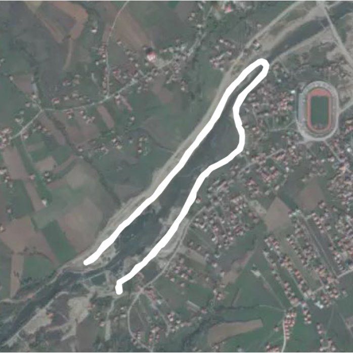 Ibër river walkway.