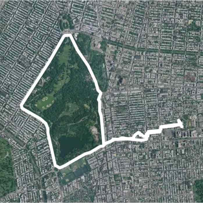 Prospect park loop (outside)