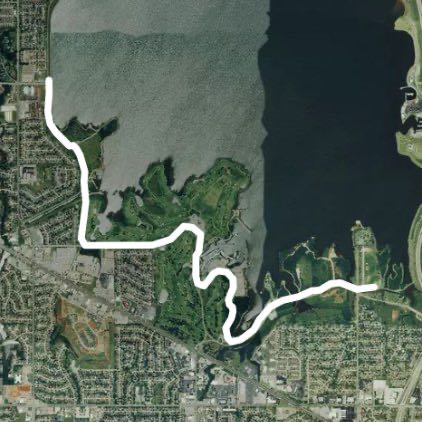 Going  3/4 south / southwest Hefner lake