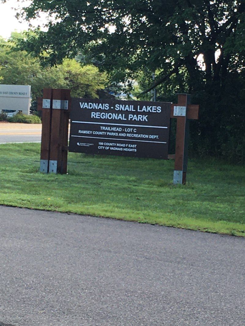 walking near me in Vadnais - Snail Lakes Regional Park in winter