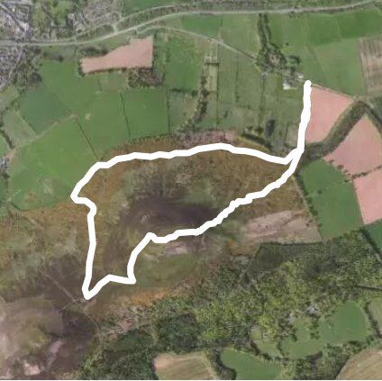 North eildon walking route map in Eildon