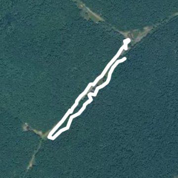 Chief Logan Park walking route map in Peach Creek