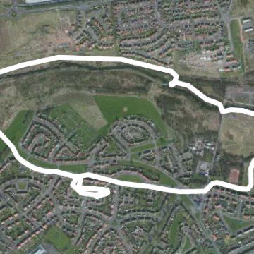 Old railway walking route map in Methil