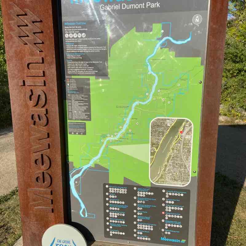 Beautiful Park south bank of the River