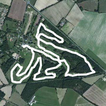 Golf mignaloux walking route map in Mignaloux-Beauvoir