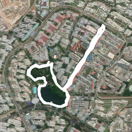 Daily night jog route lo