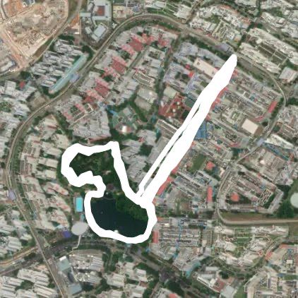 10km Rainy Night Jog Route