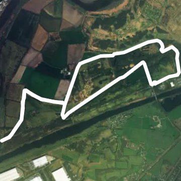 Moor nature reserve walking route map in Higher Walton