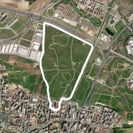 Parque bosquesur, zona arroyo culebro, corta.