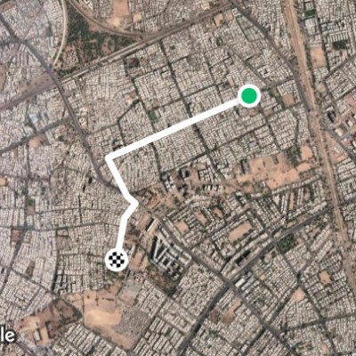 Route near Karmchari Nagar