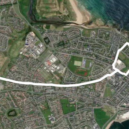 Up the liney path to the bypass then back!