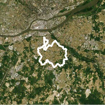 Rezé's tour walking route map in Rezé