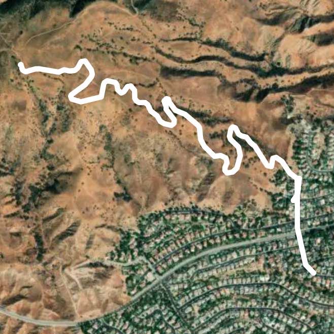 Ocampo Trail coming DOWN from Mission Peak