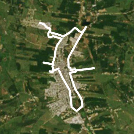 Governors and boulevards walking route map in Chichicapa