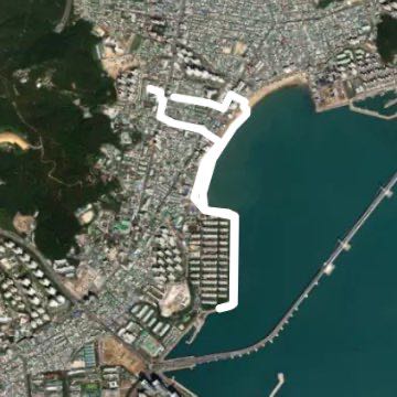 아침 해변 산책