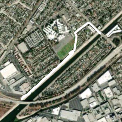 Ballona Creek Milton St. Access.