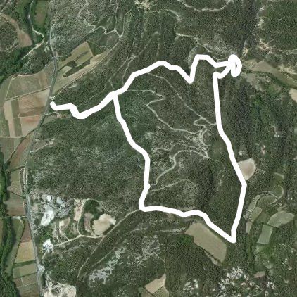 Restinclieres #4 walking route map in Assas