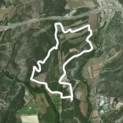 Market walking route map in Saint-Vincent-de-Barbeyrargues